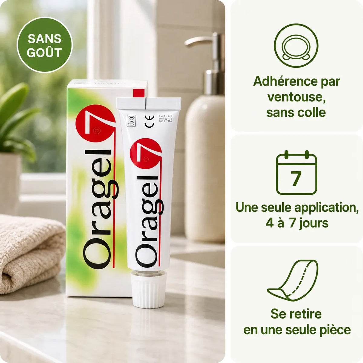 Oragel™ | Stoppe 100 % des glissements de prothèses dentaires – Maintien sûr toute la journée