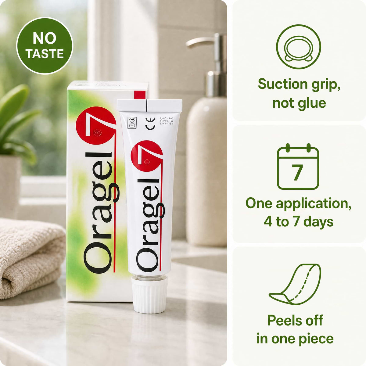 Oragel™ | Impedisce lo scivolamento della dentiera al 100% - Tenuta sicura per tutto il giorno