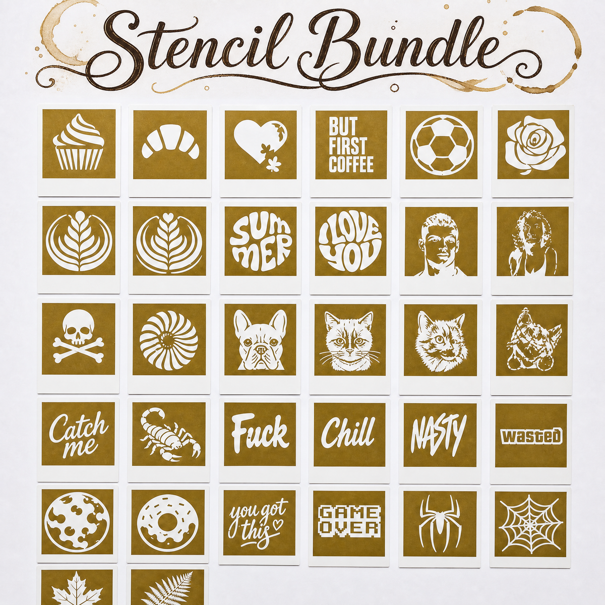 + 4 Stencil Starter Set